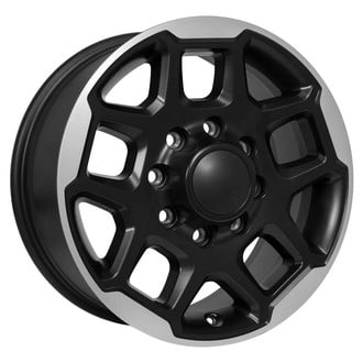 OE Wheels® - Satin Black Machined 18x8 Alloy Factory Wheel - Replica