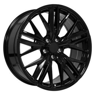 OE Wheels® - 5 W-Spoke Gloss Black 20x8.5 Alloy Factory Wheel - Replica