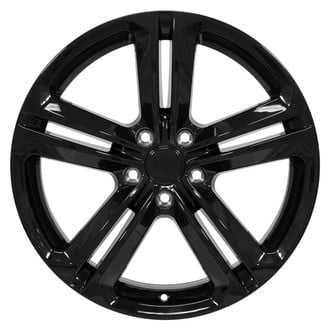 OE Wheels® 9513621 - Double 5-Spoke Gloss Black 18x8 Alloy Factory Wheel - Replica