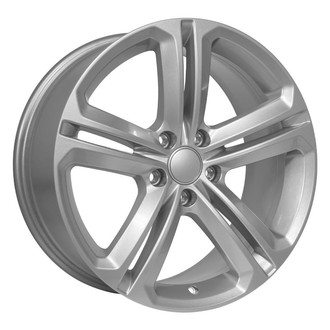 OE Wheels® - Double 5-Spoke Gloss Silver 18x8 Alloy Factory Wheel - Replica