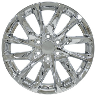 OE Wheels® - 6 V-Spoke Chrome 20x9 Alloy Factory Wheel - Replica