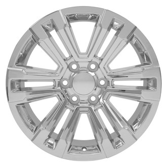 OE Wheels® - 6 V-Spoke Chrome 20x9 Alloy Factory Wheel - Replica