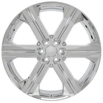 OE Wheels® - 6 I-Spoke Chrome 26x10 Alloy Factory Wheel - Replica