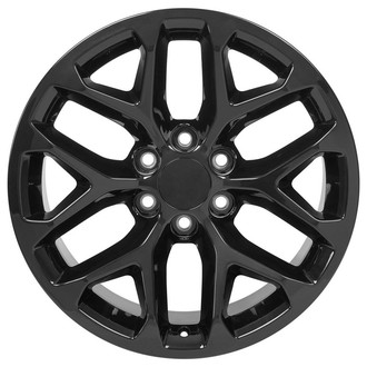OE Wheels® - 6 Y-Spoke Gloss Black 20x9 Alloy Factory Wheel - Replica