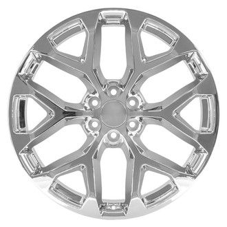 OE Wheels® - 6 Y-Spoke Chrome 24x10 Alloy Factory Wheel - Replica