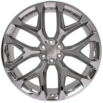 OE Wheels® - 6 Y-Spoke Chrome 26x10 Alloy Factory Wheel - Replica