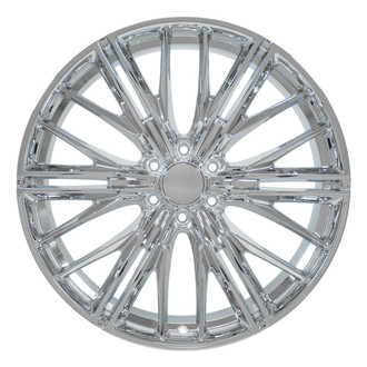 OE Wheels® - 6 W-Spoke Chrome 24x10 Alloy Factory Wheel - Replica