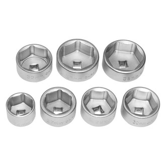 OEM Tools® - 7-piece 24 mm to 38 mm Steel Oil Filter Socket Set