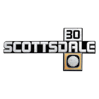 OER® - "Scottsdale 30" Chrome Front Fender Emblem