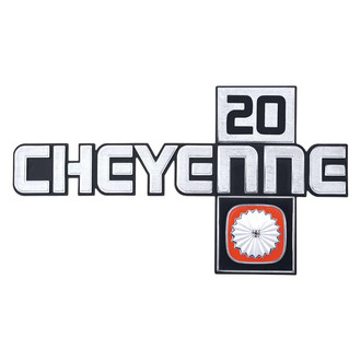 OER® - "Cheyenne 20" Chrome Front Fender Emblem