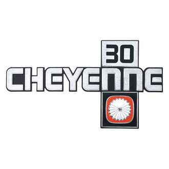 OER® - "Cheyenne 30" Chrome Front Fender Emblem