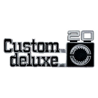 OER® - "Custom Deluxe 20" Front Fender Emblem