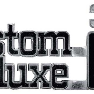 OER® - "Custom Deluxe 30" Front Fender Emblems
