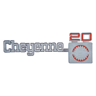 OER® - "Cheyenne 20" Chrome Front Fender Emblem