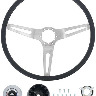 OER® - 3-Spoke Steering Wheel Kit with Black Grip