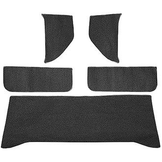 OER® - Charcoal Molded Loop Replacement Carpet Accessory Kit with Rear Cab Wall, Door & Kick Panels