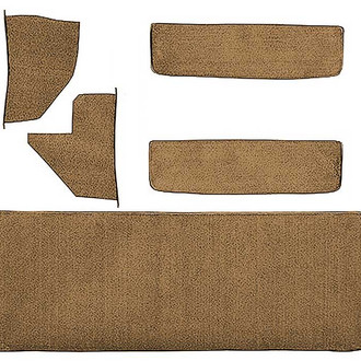 OER® - Medium Saddle Molded Loop Replacement Carpet Accessory Kit with Rear Cab Wall, Door & Kick Panels