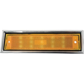 OER® - Driver Side Chrome Amber LED Side Marker Light