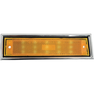 OER® - Passenger Side Chrome Amber LED Side Marker Light