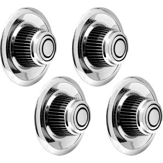 OER® - Tall Chrome Wheel Center Caps
