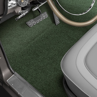 OER® - Dark Olive Green Molded Loop Replacement Carpet Kick Panel Inserts