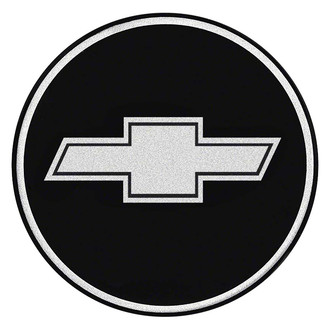 OER® - Black Wheel Center Cap Emblem With Chrome Bow Tie Logo