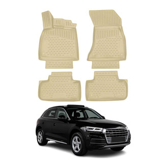 OMAC® - Classic 1st & 2nd Row Beige Floor Mat Set