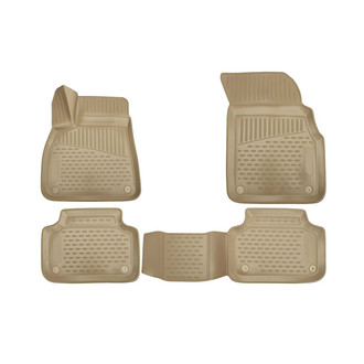 OMAC® - Classic 1st & 2nd Row Beige Floor Mat Set
