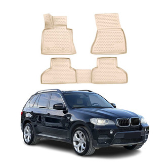 OMAC® - Classic 1st & 2nd Row Beige Floor Mat Set