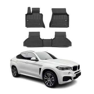 OMAC® - Premium 1st & 2nd Row Black Floor Mat Set