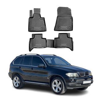 OMAC® - Classic 1st & 2nd Row Black Floor Mat Set