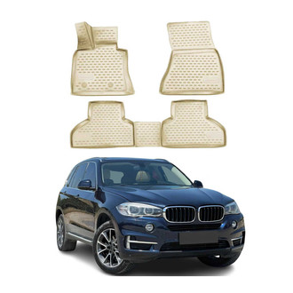 OMAC® - Classic 1st & 2nd Row Beige Floor Mat Set
