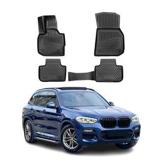 OMAC® - Classic 1st & 2nd Row Black Floor Mat Set
