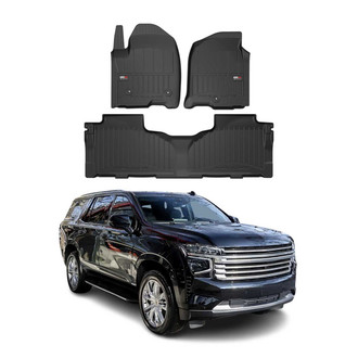 OMAC® - Premium 1st & 2nd Row Black Floor Mat Set