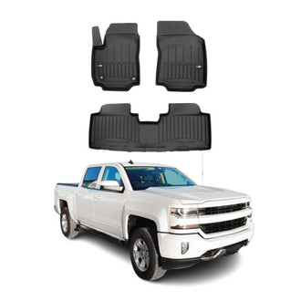 OMAC® - Premium 1st & 2nd Row Black Floor Mat Set