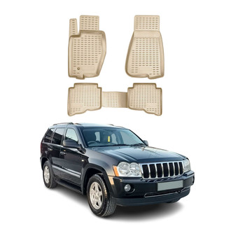 OMAC® - Classic 1st & 2nd Row Beige Floor Mat Set