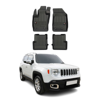OMAC® - Premium 1st & 2nd Row Black Floor Mat Set