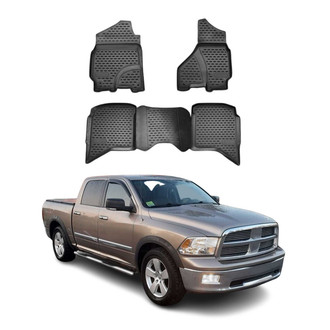 OMAC® - Classic 1st & 2nd Row Black Floor Mat Set