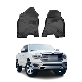 OMAC® - Classic 1st & 2nd Row Black Floor Mat Set