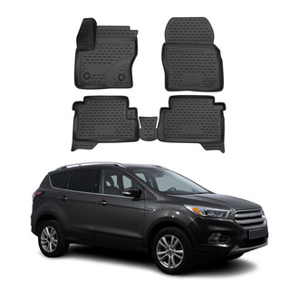 OMAC® - Classic 1st & 2nd Row Black Floor Mat Set