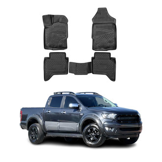 OMAC® - Classic 1st & 2nd Row Black Floor Mat Set