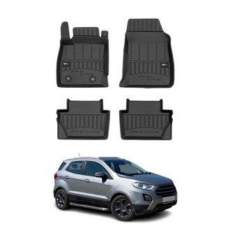 OMAC® - Premium 1st & 2nd Row Black Floor Mat Set