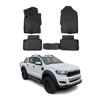 OMAC® - Classic 1st & 2nd Row Black Floor Mat Set