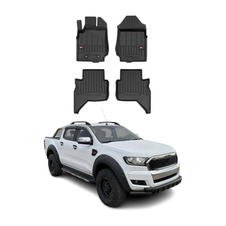 OMAC® - Premium 1st & 2nd Row Black Floor Mat Set