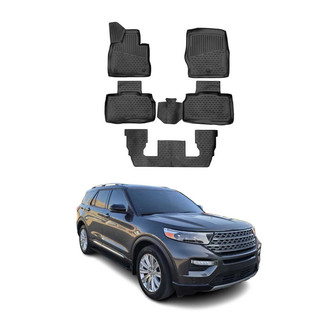 OMAC® - Classic 1st & 2nd Row Black Floor Mat Set