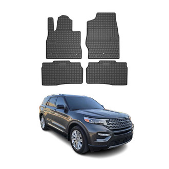 OMAC® - Classic 1st & 2nd Row Black Floor Mat Set
