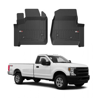 OMAC® - Premium 1st & 2nd Row Black Floor Mat Set