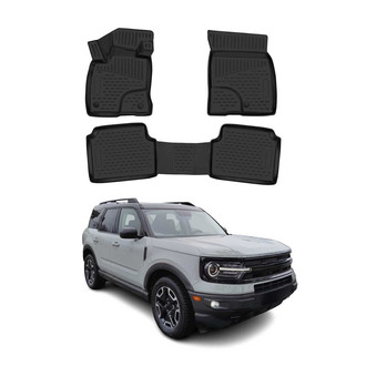 OMAC® - Classic 1st & 2nd Row Black Floor Mat Set