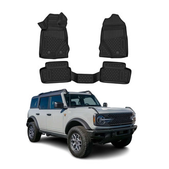 OMAC® - Classic 1st & 2nd Row Black Floor Mat Set