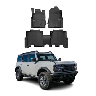 OMAC® - Premium 1st & 2nd Row Black Floor Mat Set